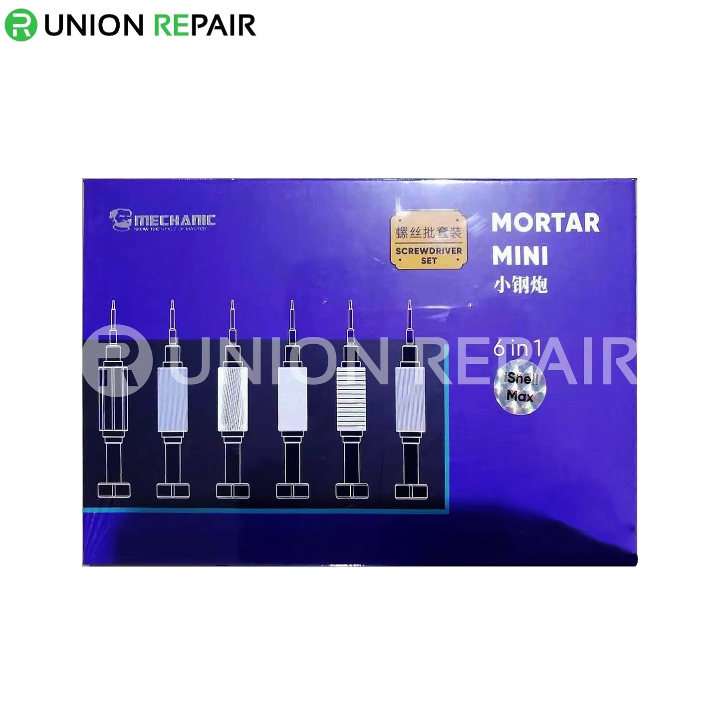 MECHANIC Mortar Mini Screwdriver Set IShell Max (6pieces) - Hexa Power