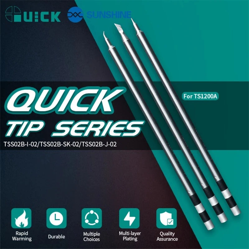QUICK Soldering Iron tip TSS02B-I-02 TSS02B-J-02 TSS02B-SK-02 - Hexa Power