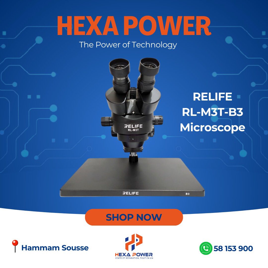 Microscope Relife M3T-B3 - Hexa Power