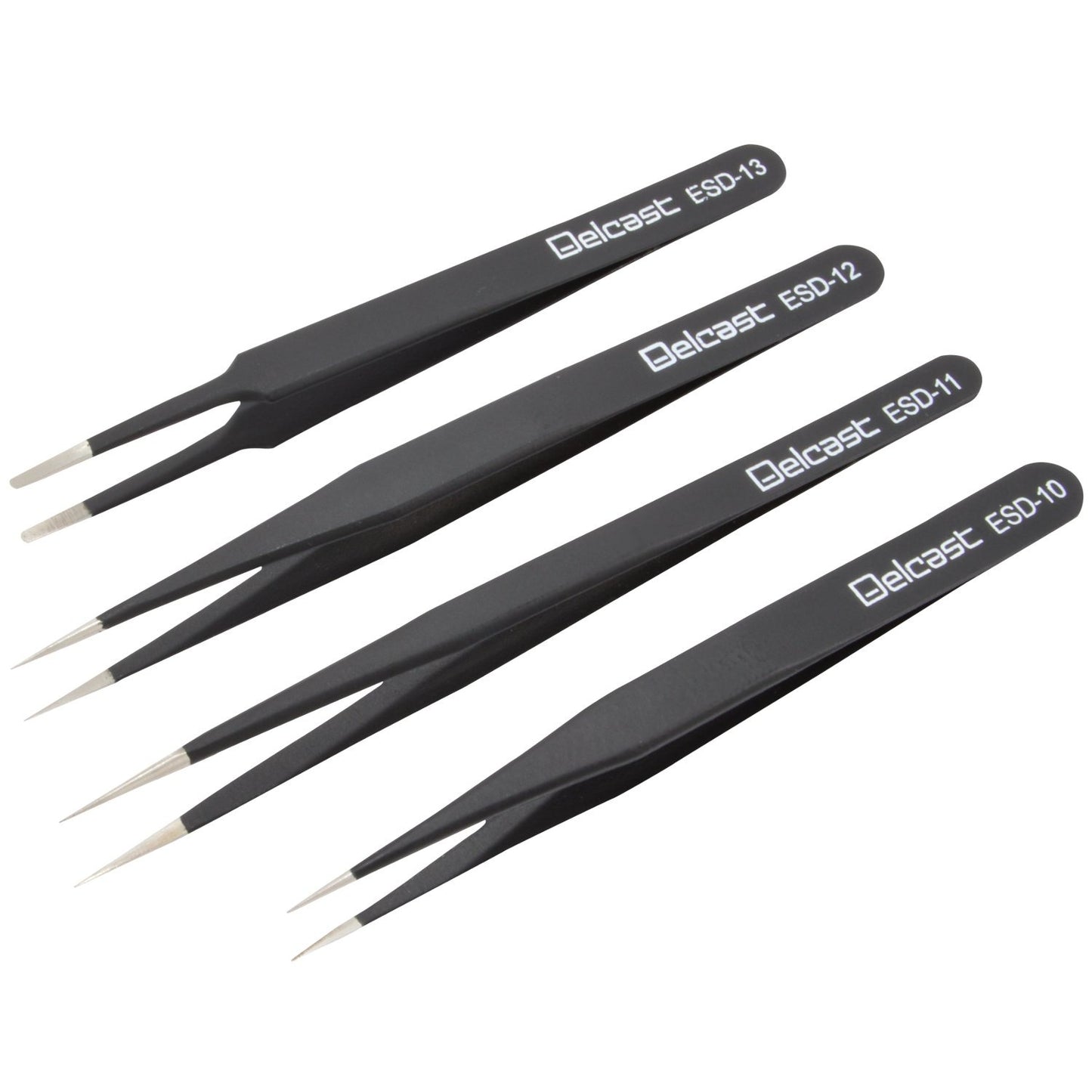 RELIFE Black anti-static Tweezers ESD-11 - Hexa Power