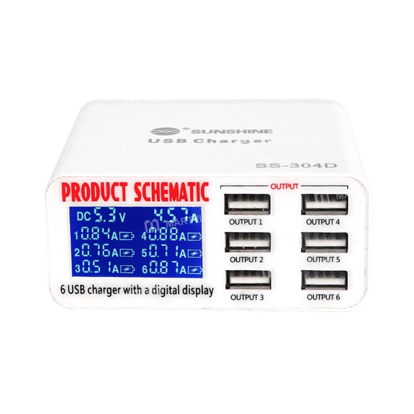 SUNSHINE6 ports USB SS-304Q - Hexa Power