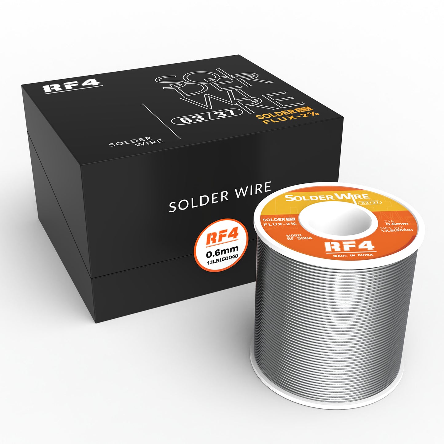 RF4 Lead-Free Rosin Core Solder Tin Wire 500GR 0.6MM RF-506A - Hexa Power