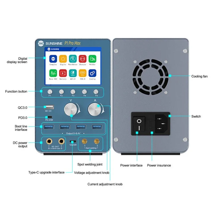 SUNSHINE P1 PRO MAX
Power Supply - Hexa Power