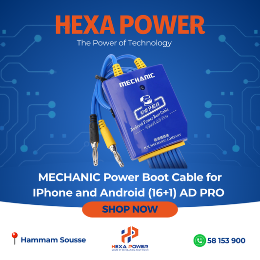 MECHANIC Power Boot Cable for IPhone and Android (16+1) AD PRO - Hexa Power