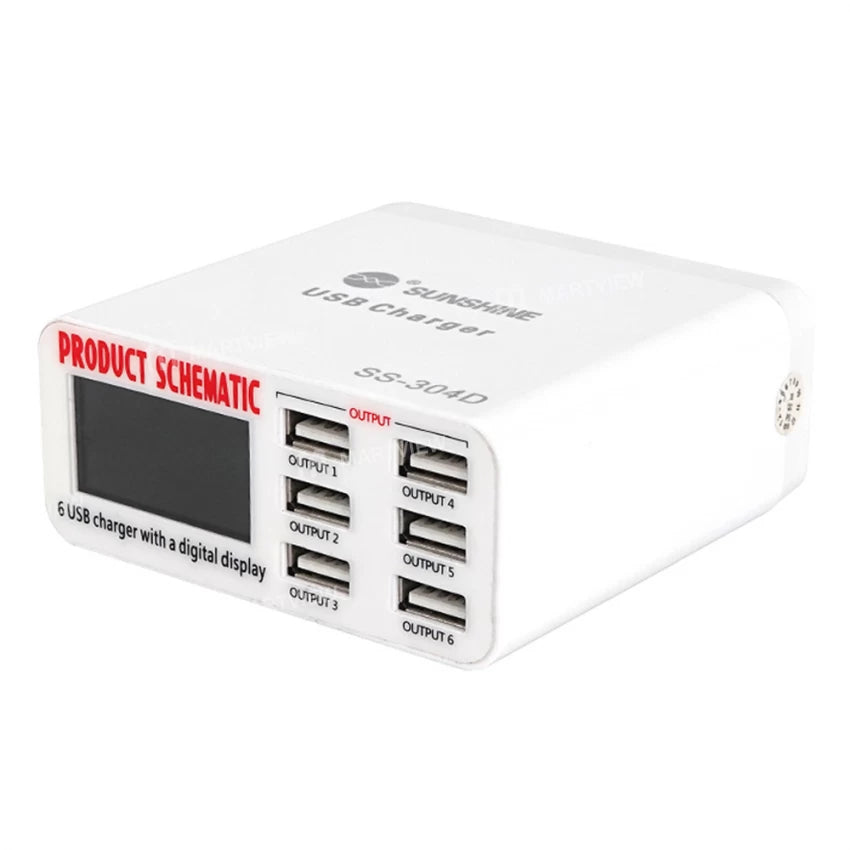 SUNSHINE6 ports USB SS-304Q - Hexa Power