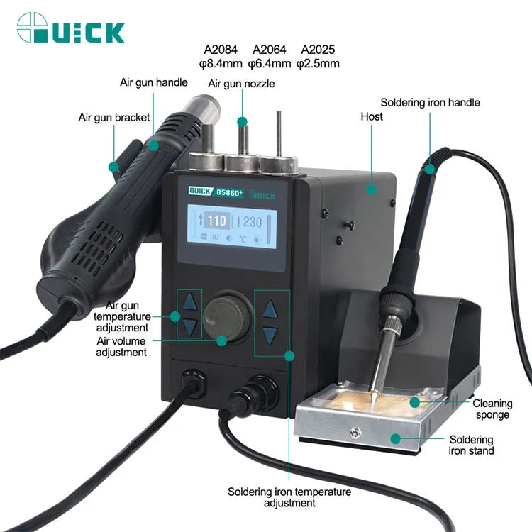 Quick airchaud 2 en 1 8586D+ - Hexa Power
