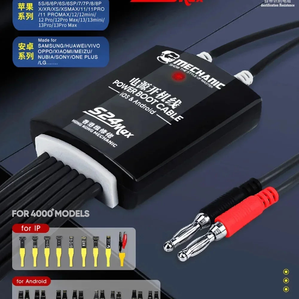 MECHANIC Power Boot Cable for IPhone and Android S24 Max - Hexa Power