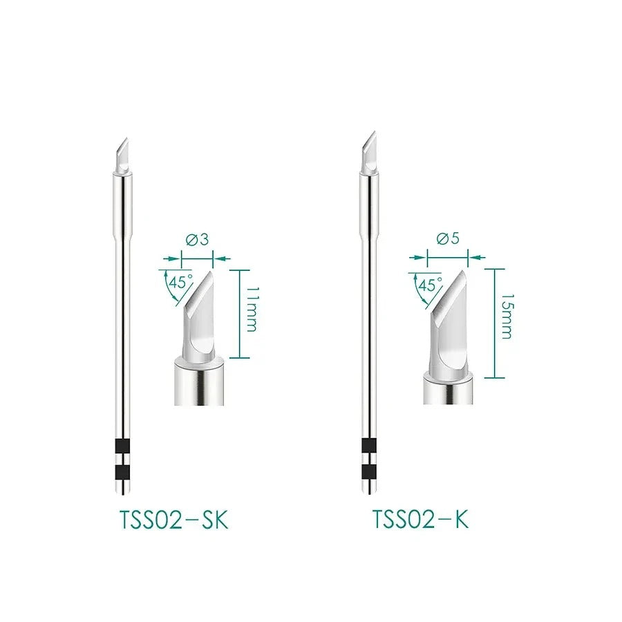 QUICK Soldering Iron tip TSS02B-I-02 TSS02B-J-02 TSS02B-SK-02 - Hexa Power