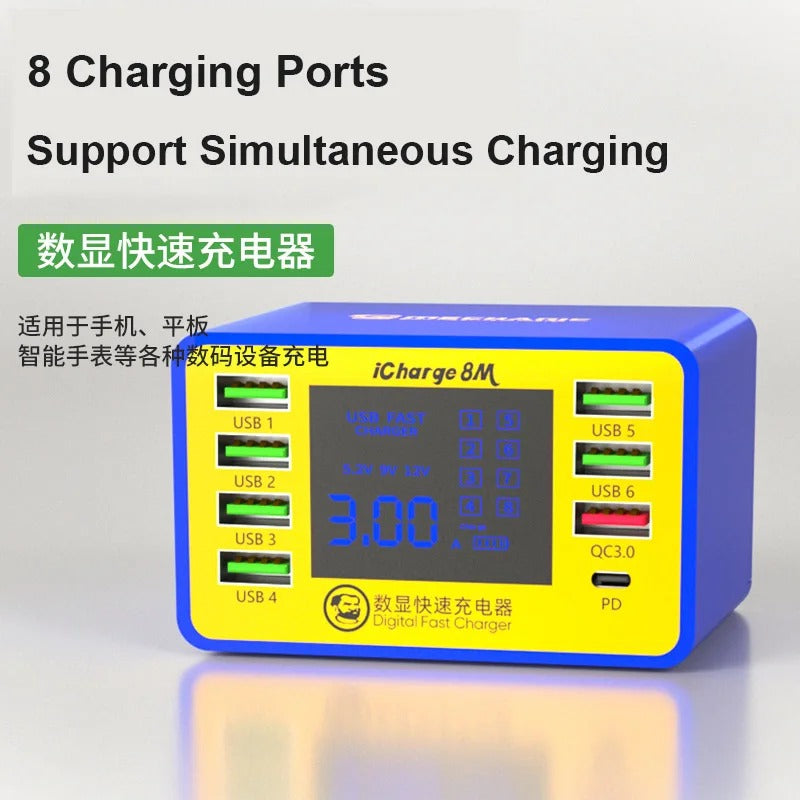 MECHANIC USB Interfaces charger LCD ICharge 8M - Hexa Power
