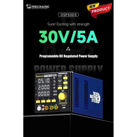 Mechanic DSP30D5 – Alimentation DC Programmable 30V / 5A Haute Précision - Hexa Power