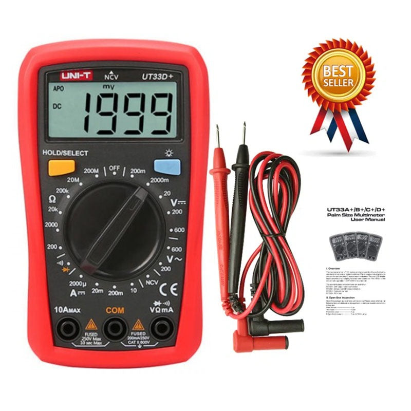 Multimètre UT33D+ – Sécurité et performance pour électriciens - Hexa Power
