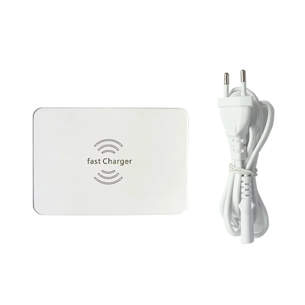 WLX-818F – Chargeur Sans Fil 6-en-1 10W QC3.0 | Station Wireless Multi-Appareils