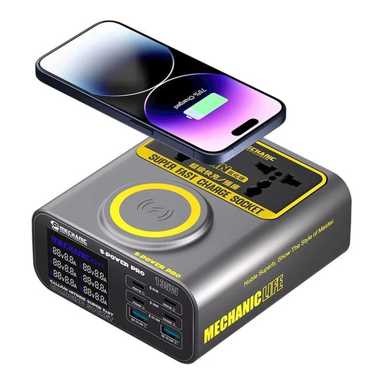 Mechanic S-Power Pro – Chargeur GaN Multi-Ports + Wireless