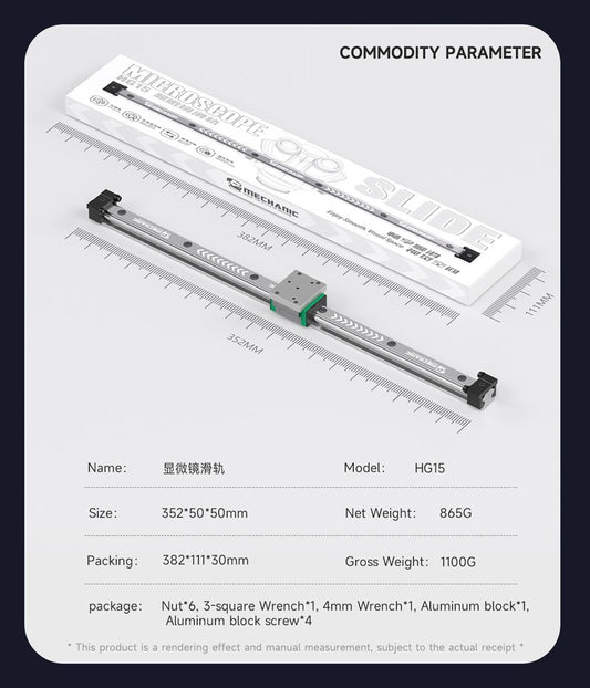 Mechanic HG15 Smooth – Mouvement fluide et stable pour microscope de réparation