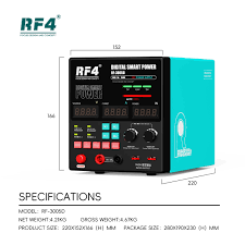 Alimentation DC RF4 RF-3005D 30V 5A – Haute Précision pour Réparation Électronique