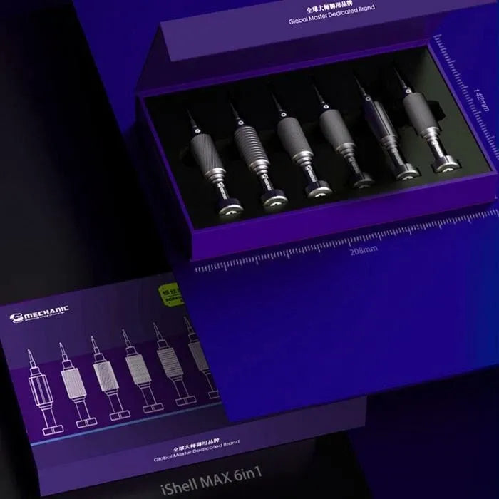 MECHANIC Mortar Mini Screwdriver Set IShell Max (6pieces) - Hexa Power