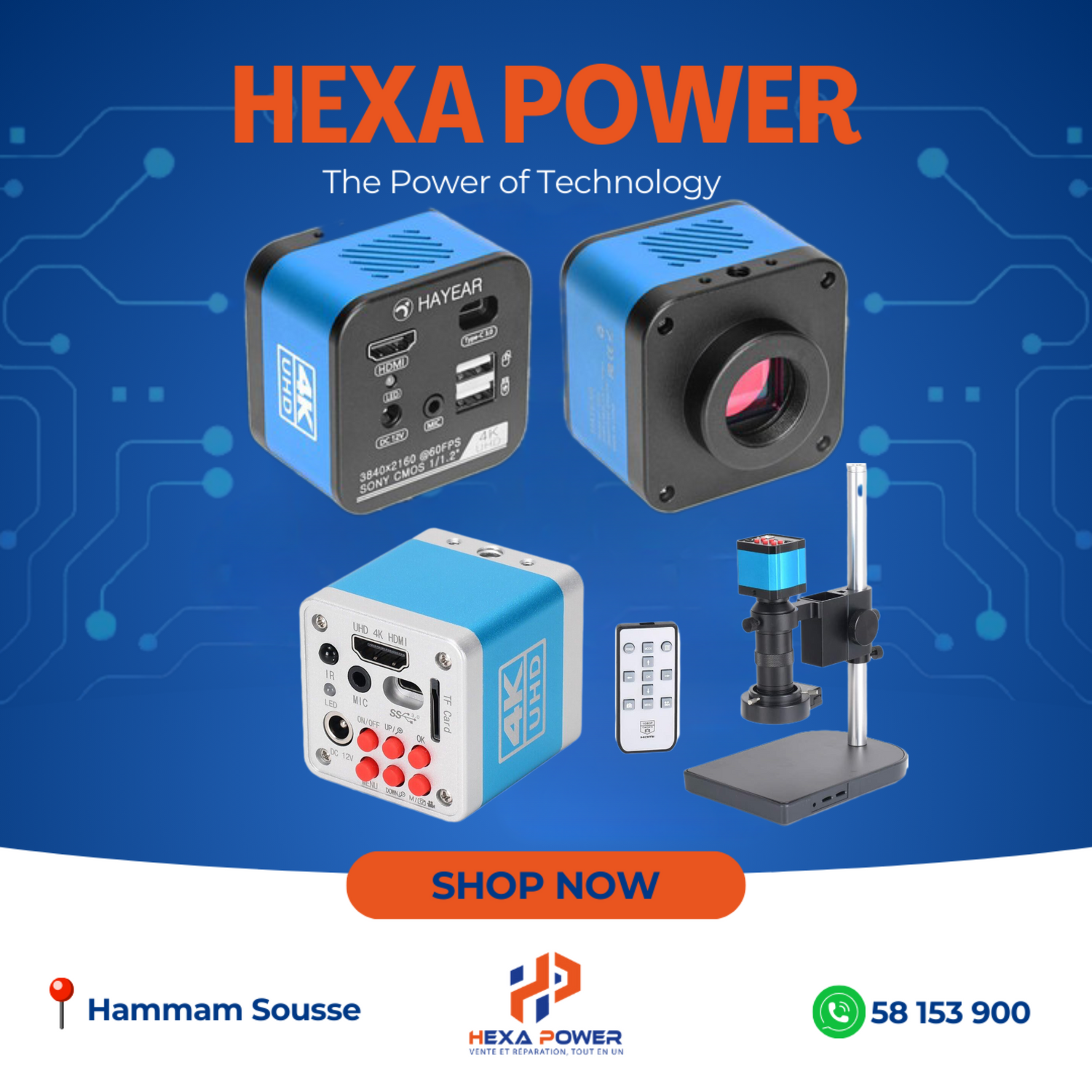 Caméra Microscope HDMI