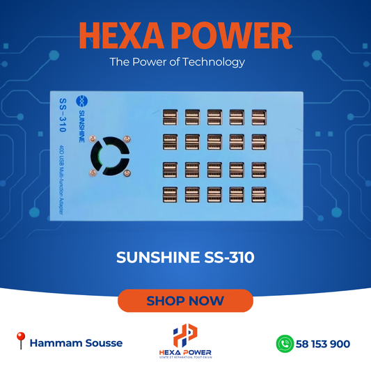 SUNSHINE
40 ports USB charger - Hexa Power
