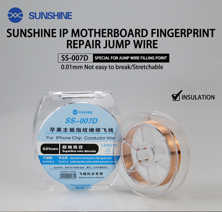 SUNSHINE For IPhone Chip Conductor Wire 150M 0.01MM SS-007D - Hexa Power