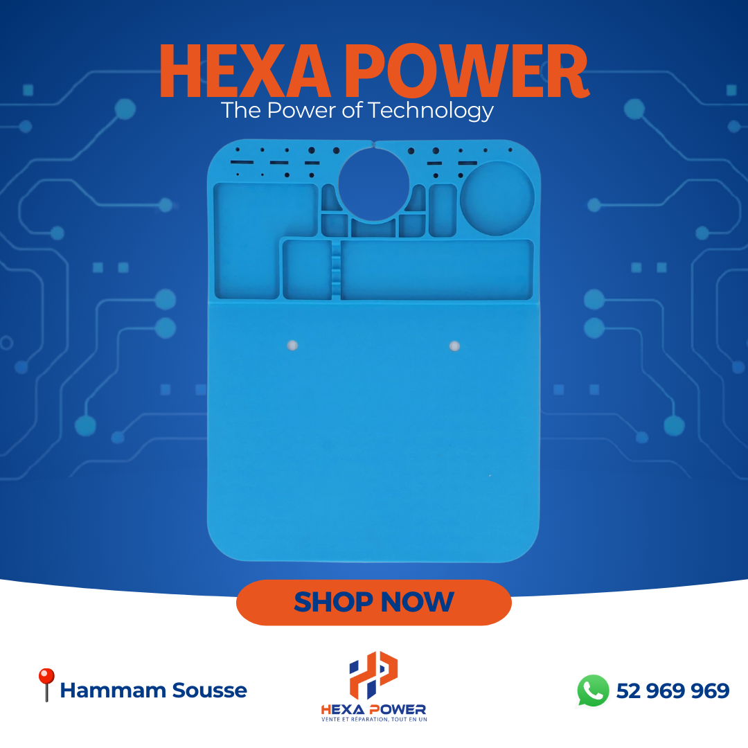 Microscope Silicone Base Mat – Bleu