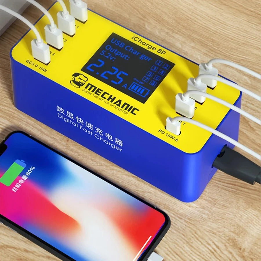 MECHANIC USB Interfaces charger LCD ICharge 8S/8P - Hexa Power
