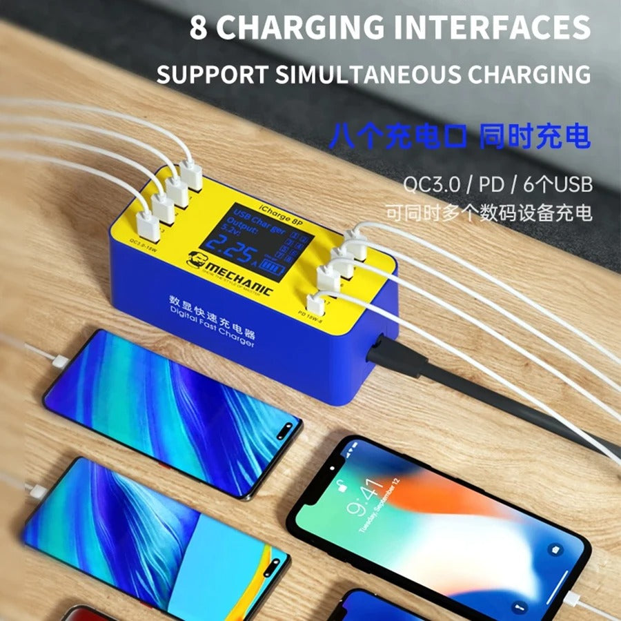 MECHANIC USB Interfaces charger LCD ICharge 8S/8P - Hexa Power