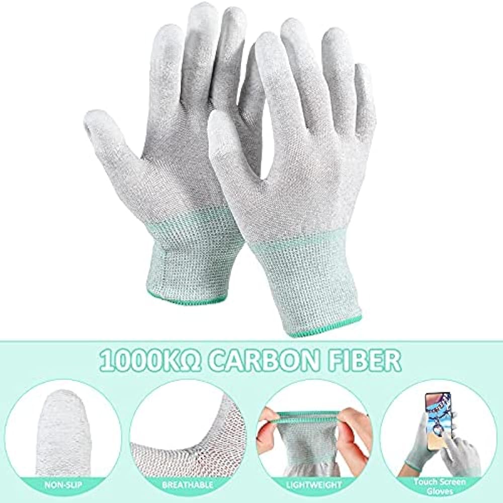 MECHANIC Anti-static Carbon Fiber Gloves AS02 SML - Hexa Power