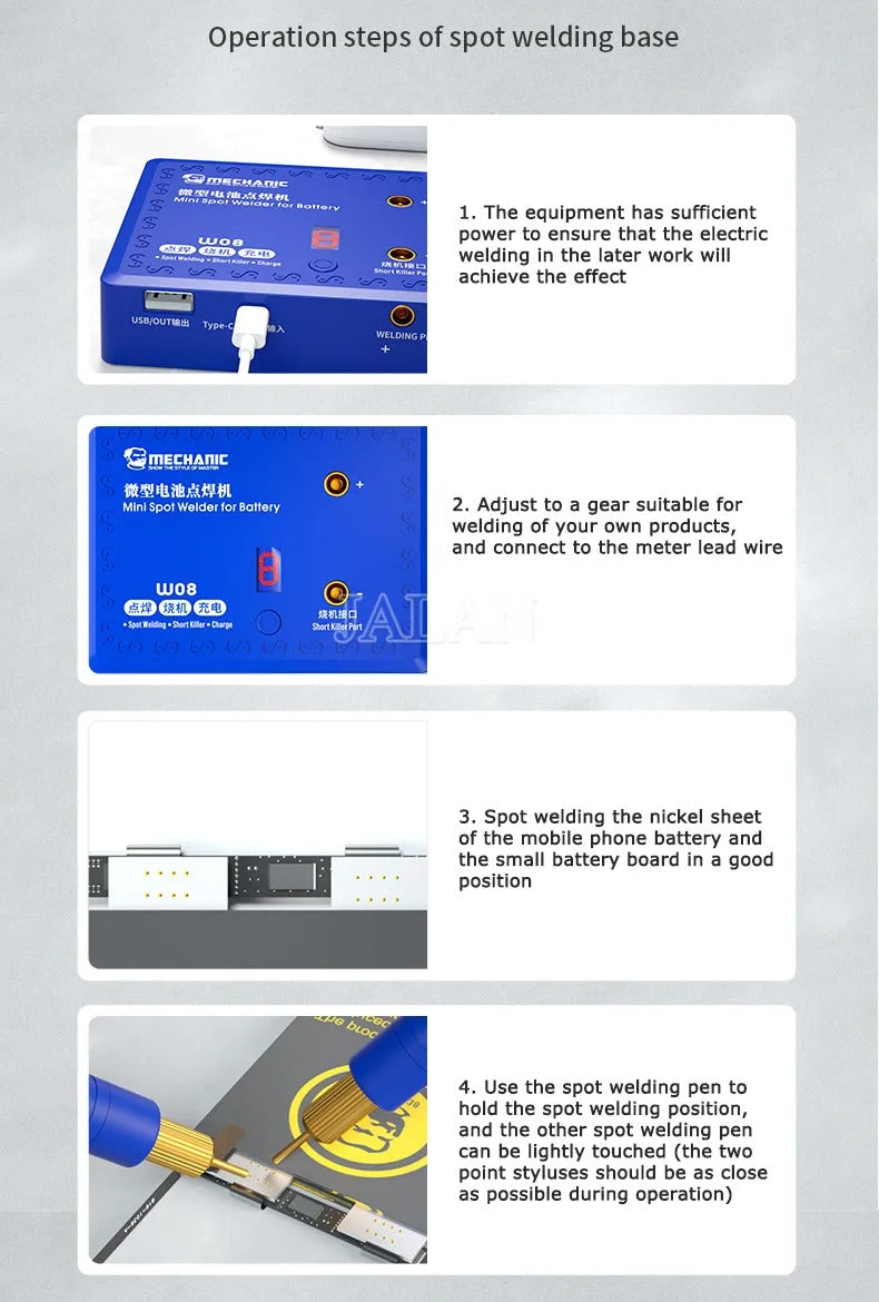 MECHANIC Mini precision spot welding machine W08 - Hexa Power