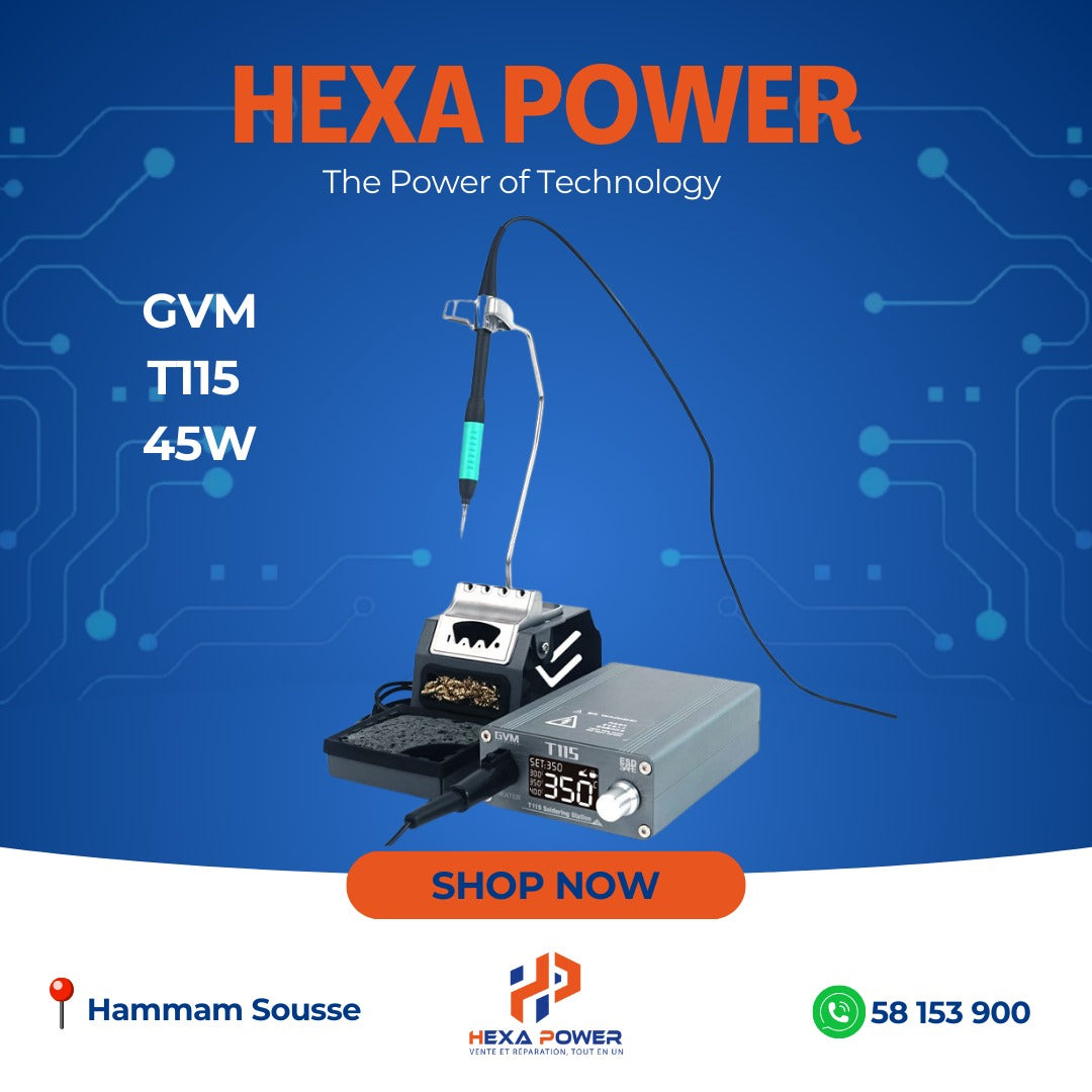 GVM T115 45W                   fer a souder - Hexa Power