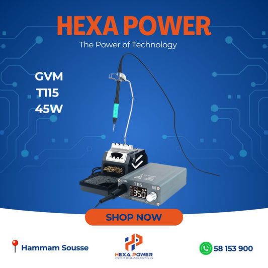 GVM T115 45W                   fer a souder - Hexa Power