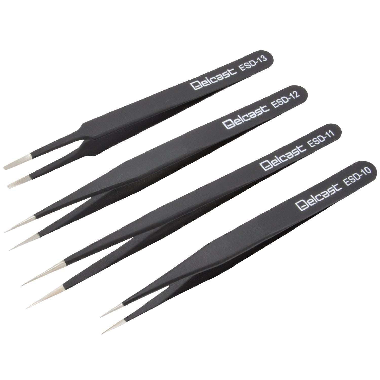 RELIFE Black anti-static Tweezers ESD-11 - Hexa Power