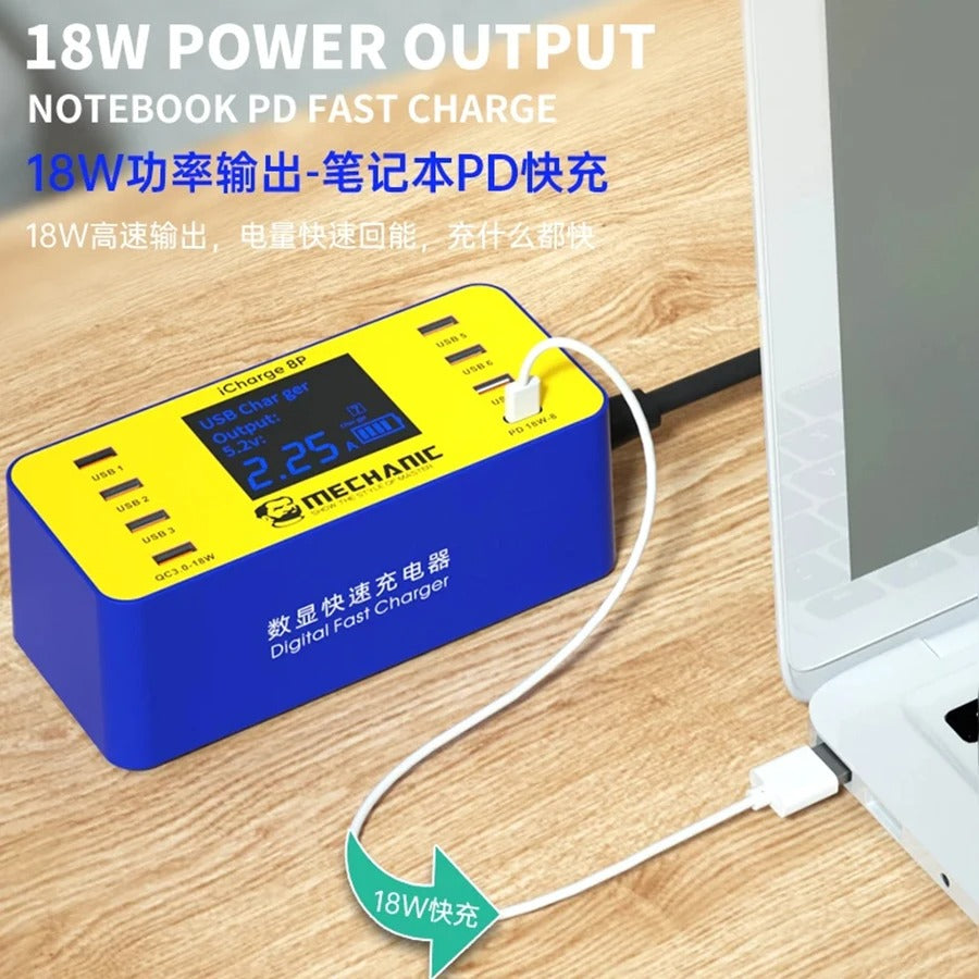 MECHANIC USB Interfaces charger LCD ICharge 8S/8P - Hexa Power