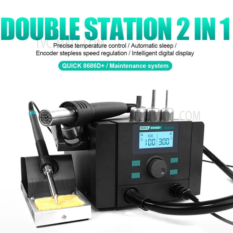 QUICK Rework Station 2 in 1 8686D+ - Hexa Power