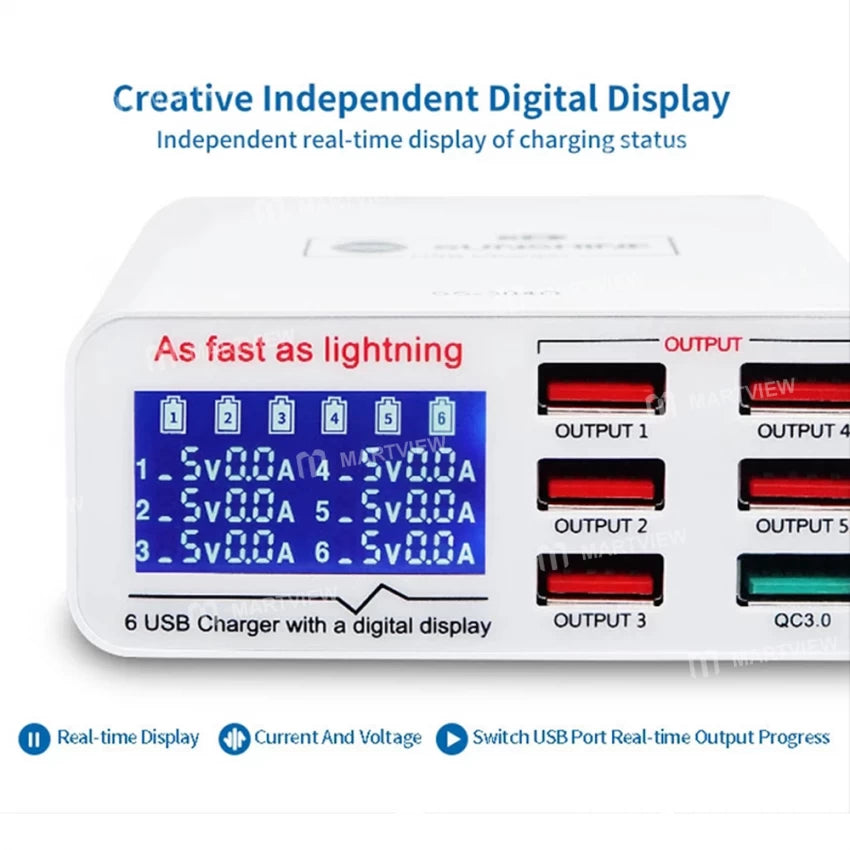 SUNSHINE6 ports USB SS-304Q - Hexa Power