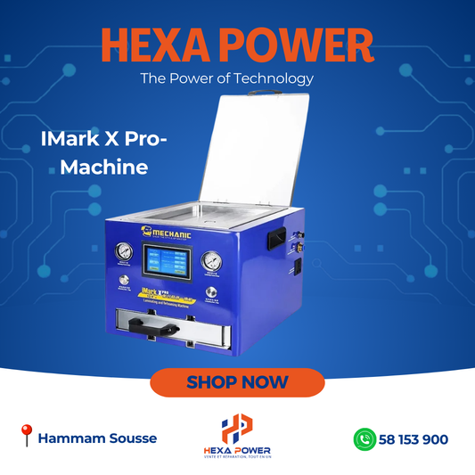 IMark X Pro-Machine à plastifier sous vide intelligente pour écran LCD, réparation LCD, sans bulles, raccord, décompression, 12.9" - Hexa Power