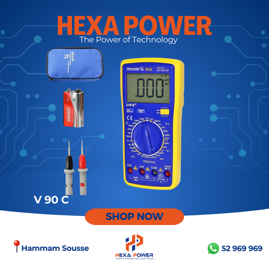 Mechanic V90C Multimètre Digital Auto-Range avec Voix