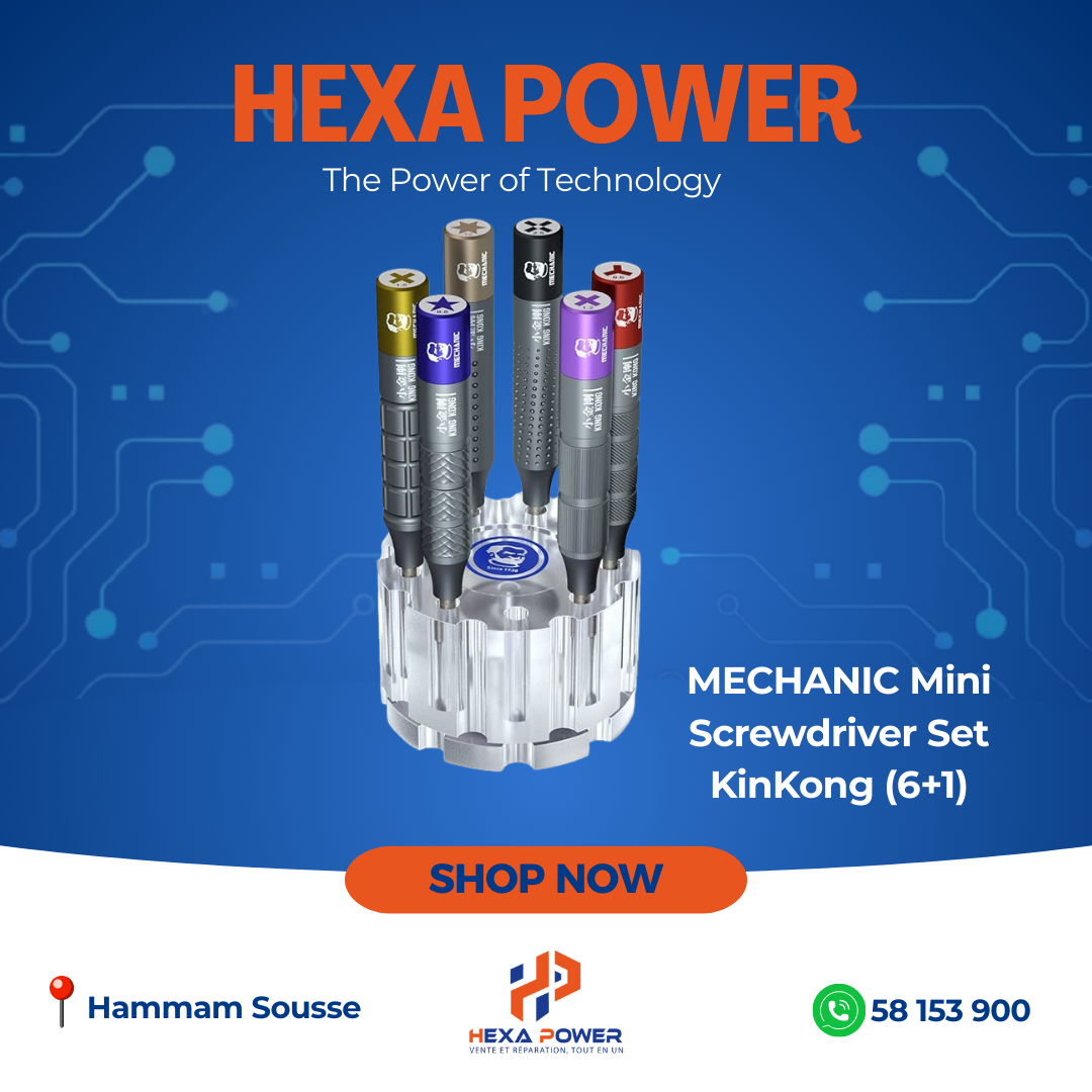 MECHANIC Mini Screwdriver Set KinKong (6+1) - Hexa Power