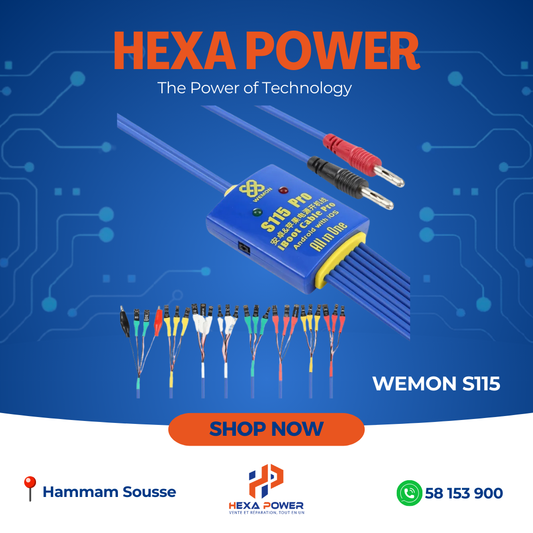 WEMON All In One Phone Power Test Cable Boot Line For iPhone 6-13 mini/13 Pro MAX S115 - Hexa Power