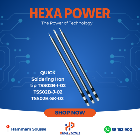 QUICK Soldering Iron tip TSS02B-I-02 TSS02B-J-02 TSS02B-SK-02 - Hexa Power