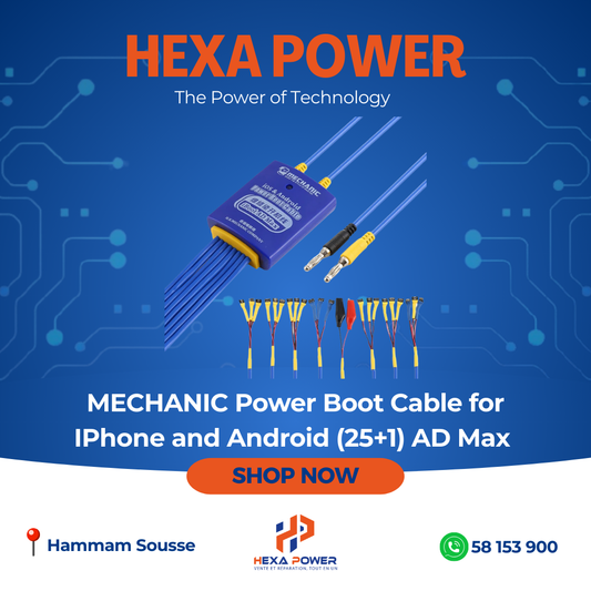 MECHANIC Power Boot Cable for IPhone and Android (25+1) AD Max - Hexa Power