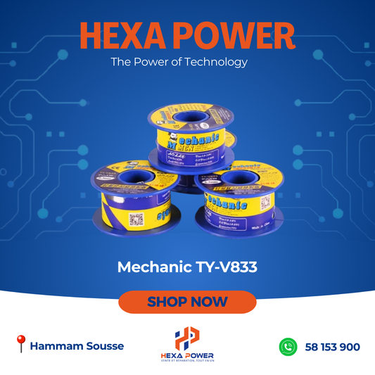 Mechanic TY-V833 Fil à souder mécanique TY-V833 - Hexa Power