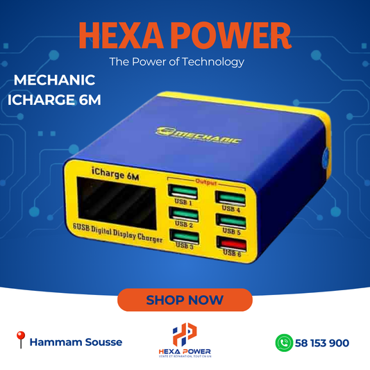 MECHANIC USB Interfaces charger LCD ICharge 6M - Hexa Power