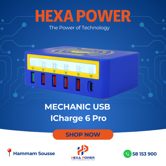 MECHANIC USB Interfaces charger LCD ICharge 6 Pro - Hexa Power