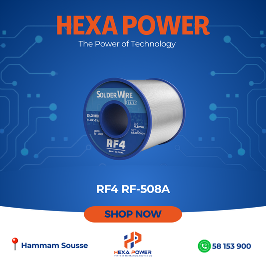 RF4 Lead-Free Rosin Core Solder Tin Wire 500GR 0.8MM RF-508A - Hexa Power