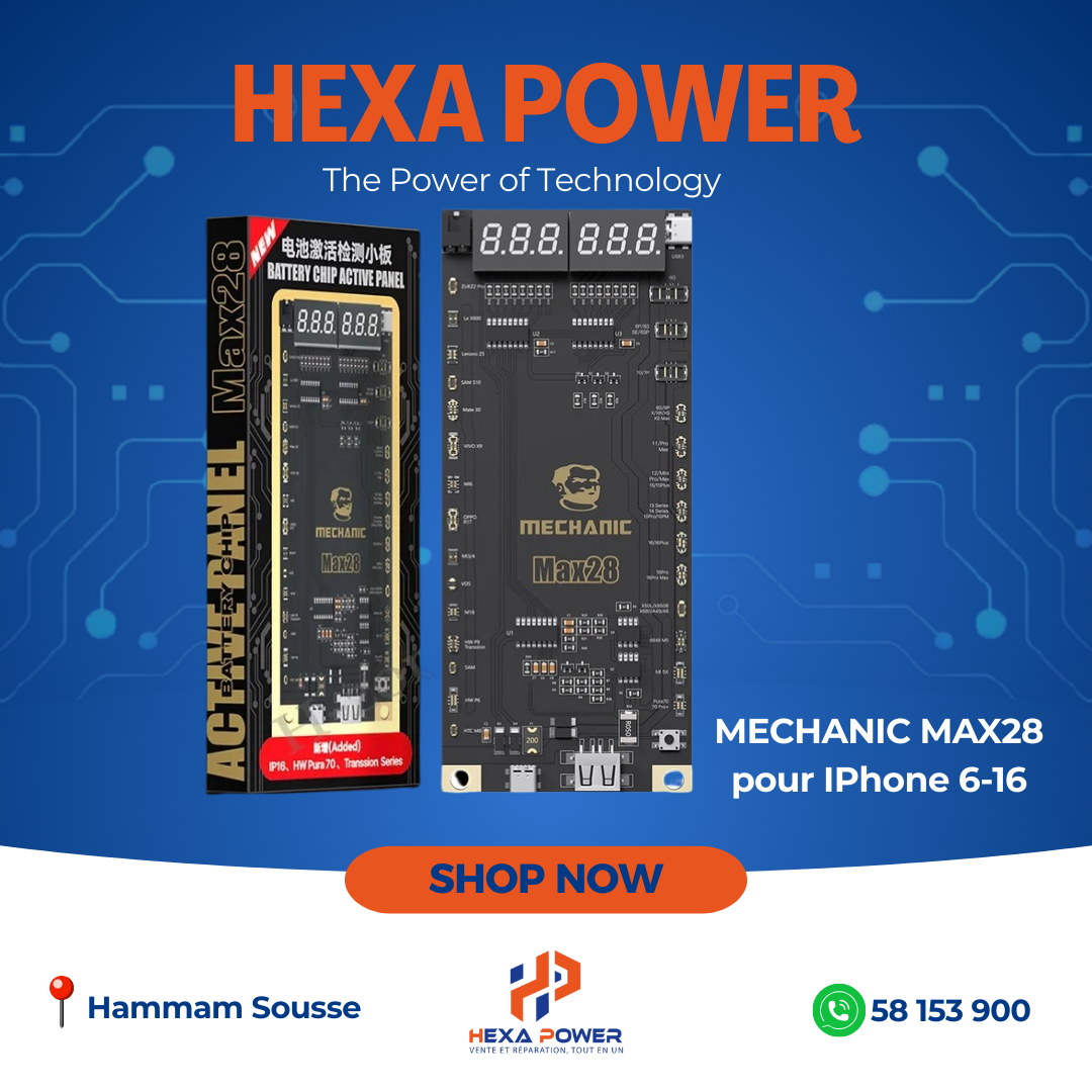 MECHANIC MAX28 pour IPhone 6-16 - Hexa Power