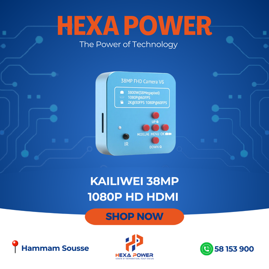 KAILIWEI CCD-638 38MP 1080P HD HDMI Interface CCD Microscope Industrial Camera - Hexa Power