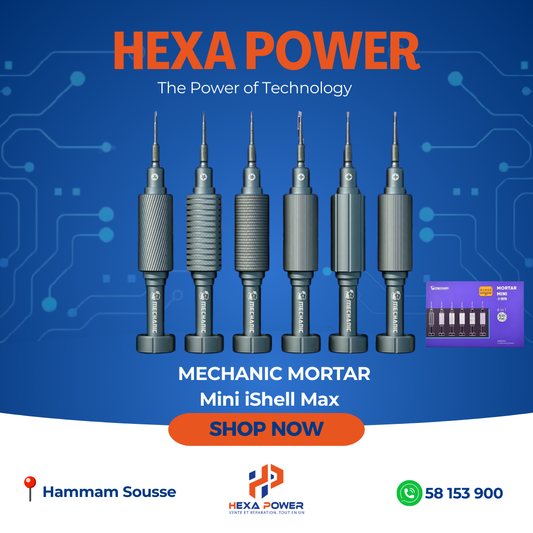 MECHANIC Mortar Mini Screwdriver Set IShell Max (6pieces) - Hexa Power
