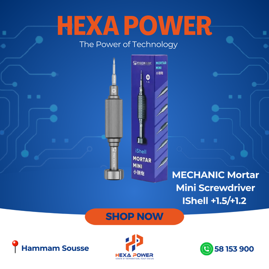 MECHANIC Mortar Mini Screwdriver IShell +1.5/+1.2 - Hexa Power