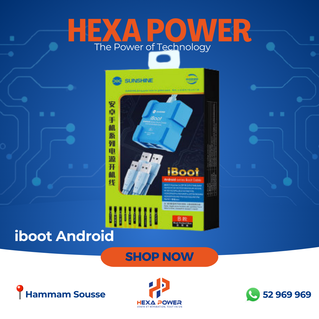 SUNSHINE IBOOT B – Câble d’alimentation Android