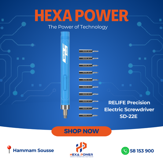 RELIFE Precision Electric Screwdriver SD-22E - Hexa Power